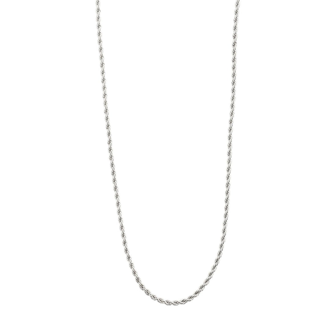 Collier PAM à chaîne torsadée – finition plaquée argent de Pilgrim