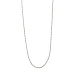 Collier PAM à chaîne torsadée – finition plaquée argent de Pilgrim