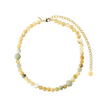 Collier ROOT à perles et pierres semi-précieuses – plaqué or de Pilgrim