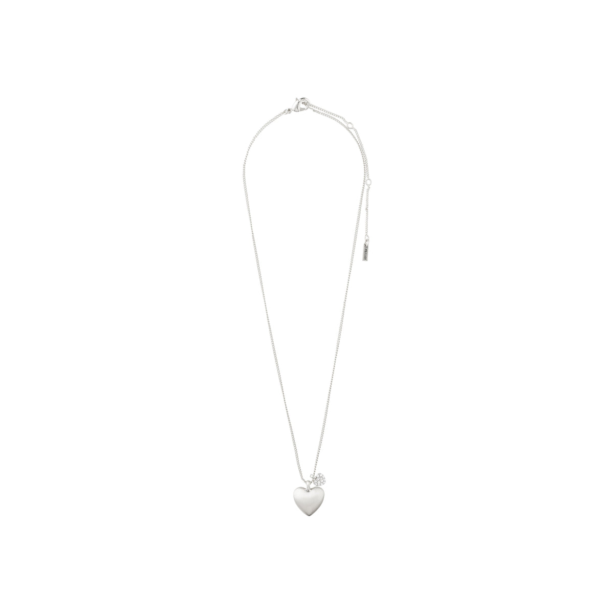 Collier SOPHIA avec pendentif cœur – finition plaquée argent de Pilgrim, vue 2