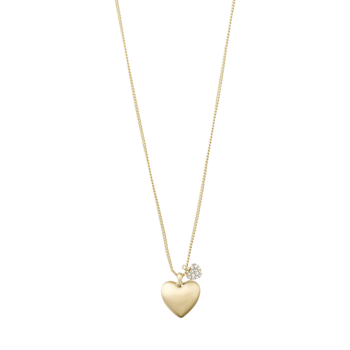 Collier SOPHIA avec pendentif cœur – finition plaquée or de Pilgrim