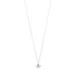 Collier TRACE avec pendentif fleur – plaqué argent de Pilgrim