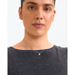 Collier TRACE avec pendentif fleur – plaqué argent de Pilgrim, vue 2