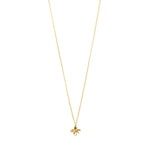 Collier TRACE avec pendentif fleur – plaqué or de Pilgrim
