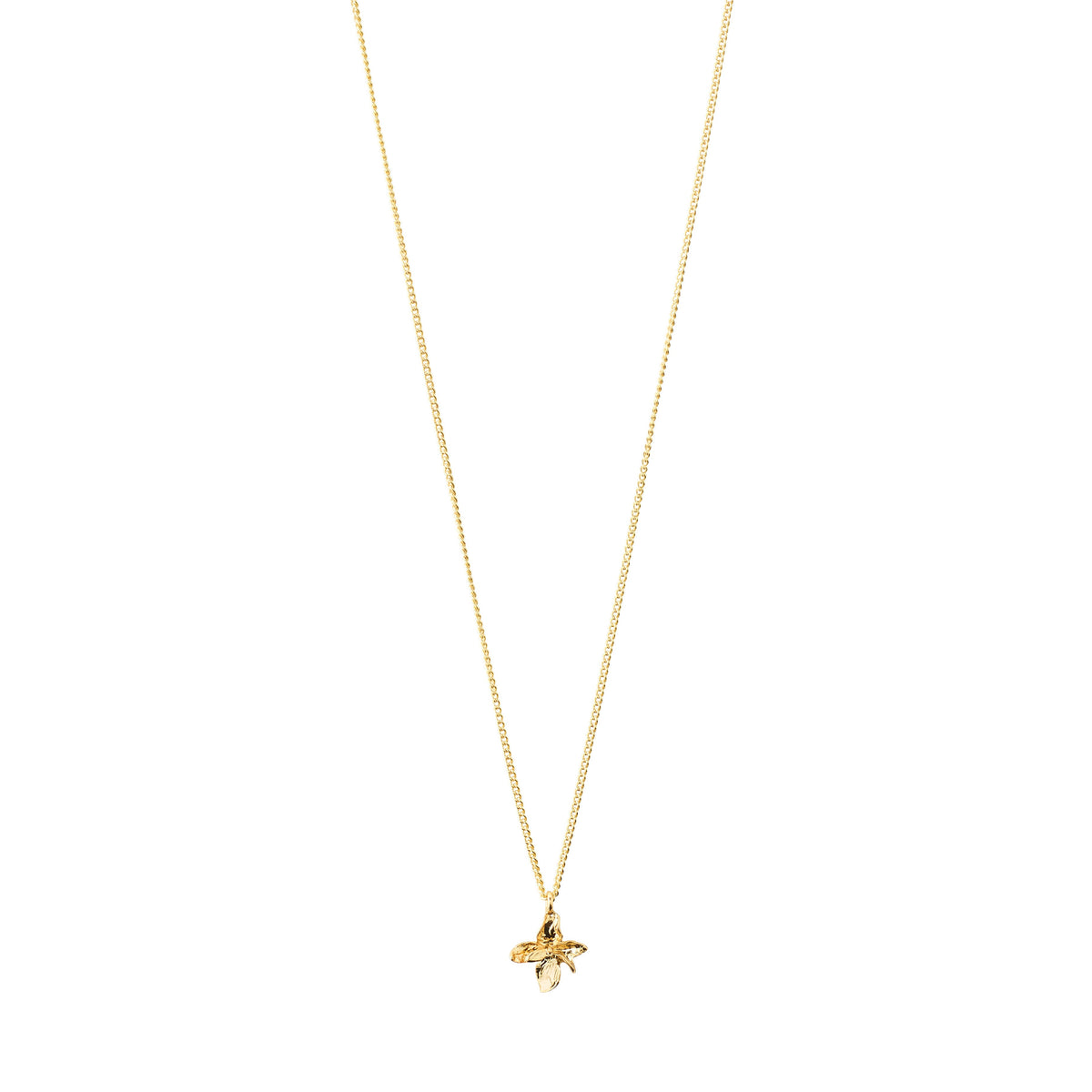 Collier TRACE avec pendentif fleur – plaqué or de Pilgrim