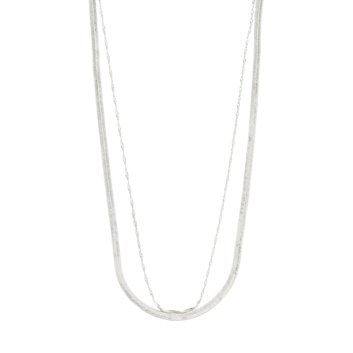 Colliers EA – ensemble 2-en-1 – plaqué argent de Pilgrim