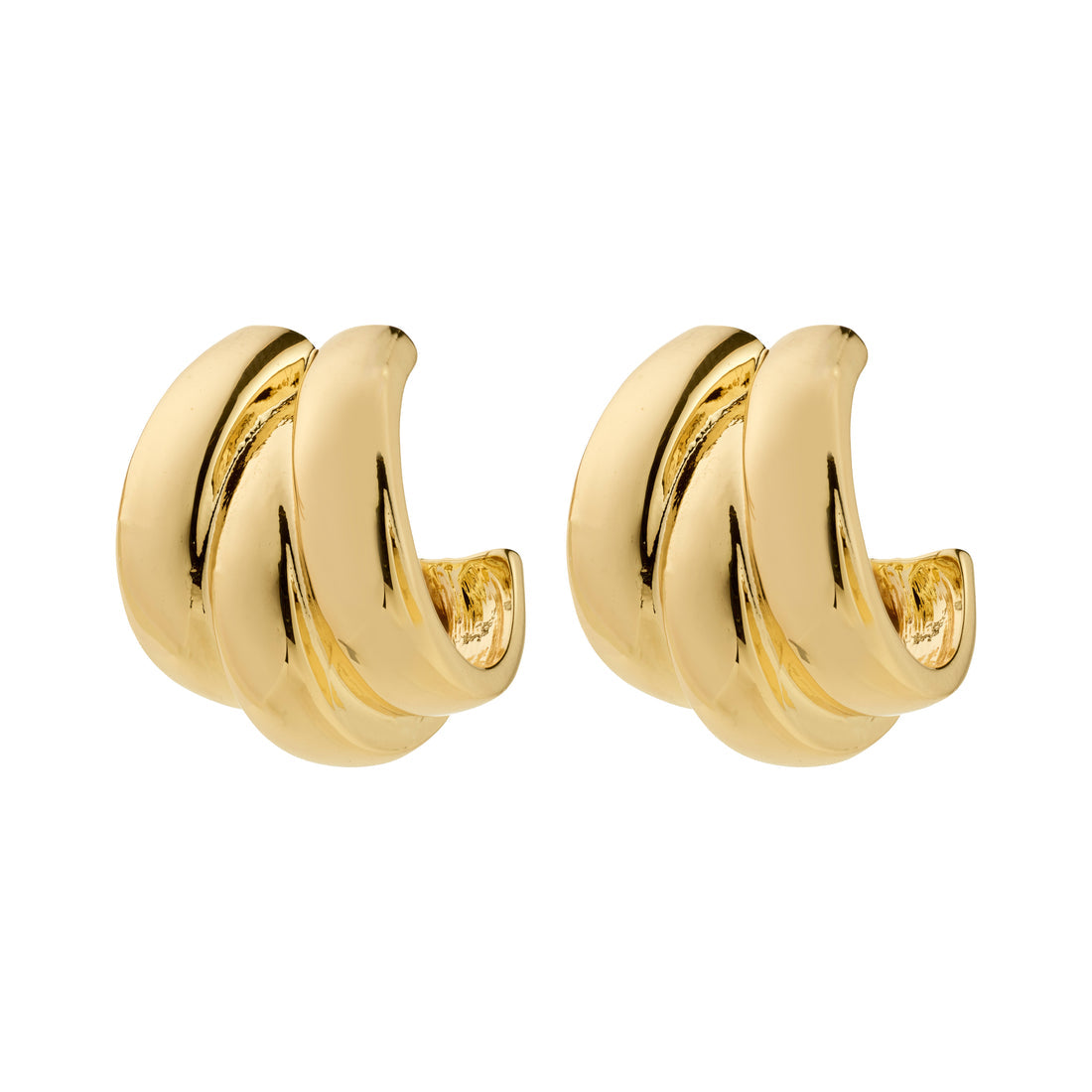 Boucles d’oreilles DAMIA – finition plaquée or de Pilgrim