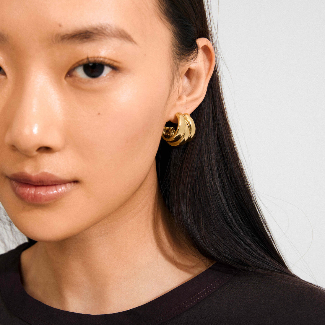Boucles d’oreilles DAMIA – finition plaquée or de Pilgrim, vue 2