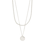 Collier DECLAN pièce 2-en-1 – finition plaquée argent de Pilgrim