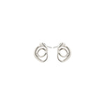 Boucles d’oreilles DIEGO spirales – finition plaquée argent de Pilgrim