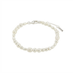 Bracelet ELLIANA avec perles d’eau douce et perles de verre – finition plaquée argent de Pilgrim