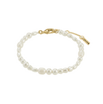 Bracelet ELLIANA avec perles d’eau douce et perles de verre – finition plaquée or de Pilgrim