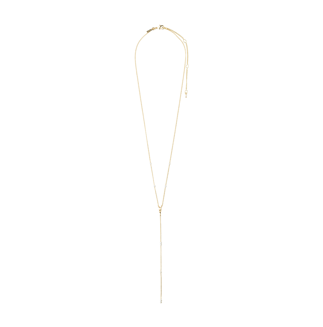 Collier ERON en Y avec perle – finition plaquée or de Pilgrim, vue 2