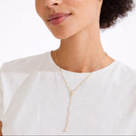 Collier ERON en Y avec perle – finition plaquée or de Pilgrim, vue 3