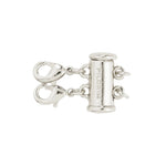 Fermoir pour deux colliers – plaqué argent de Pilgrim