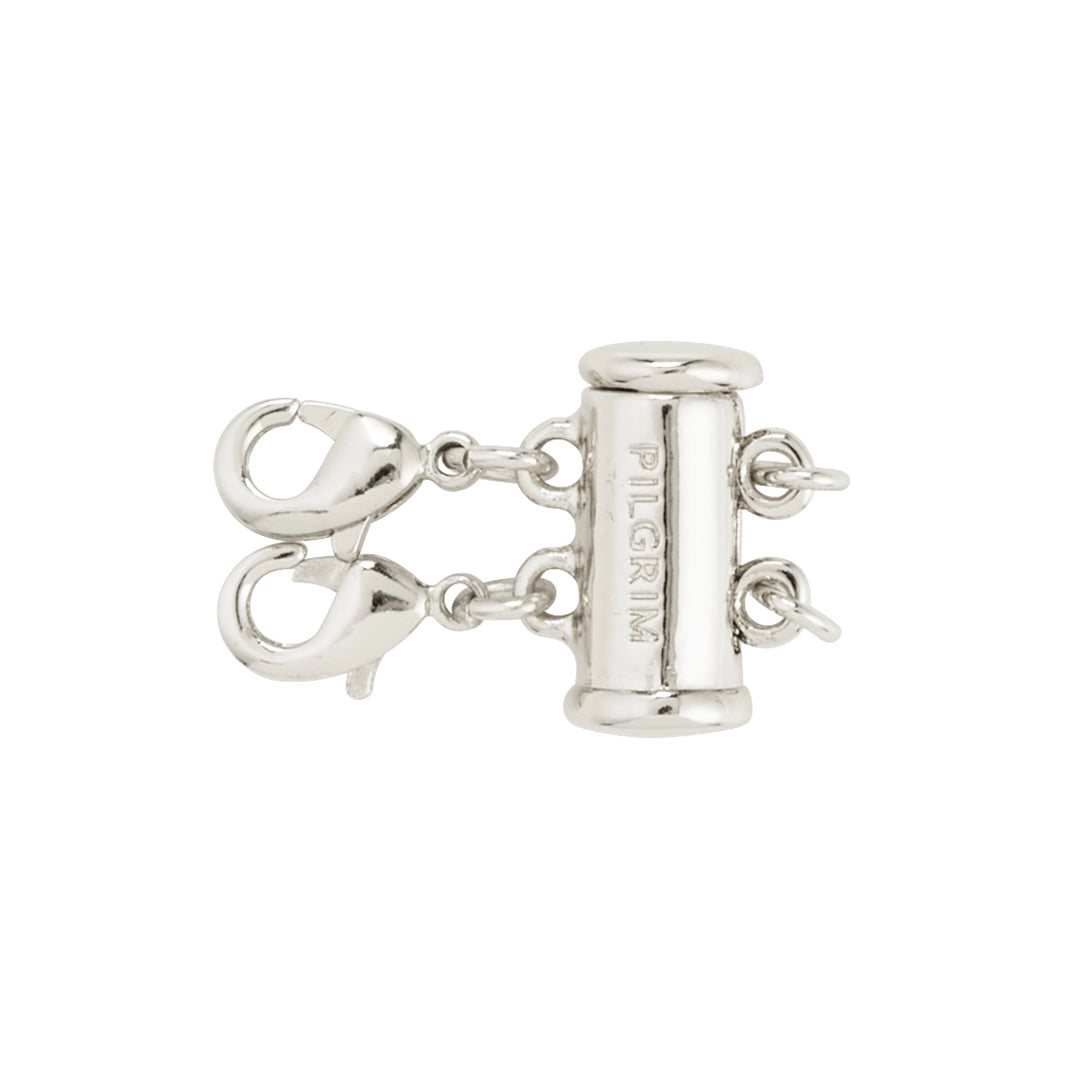 Fermoir pour deux colliers – plaqué argent de Pilgrim
