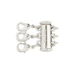 Fermoir pour trois colliers – plaqué argent de Pilgrim