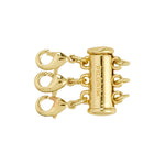 Fermoir pour trois colliers – plaqué or de Pilgrim