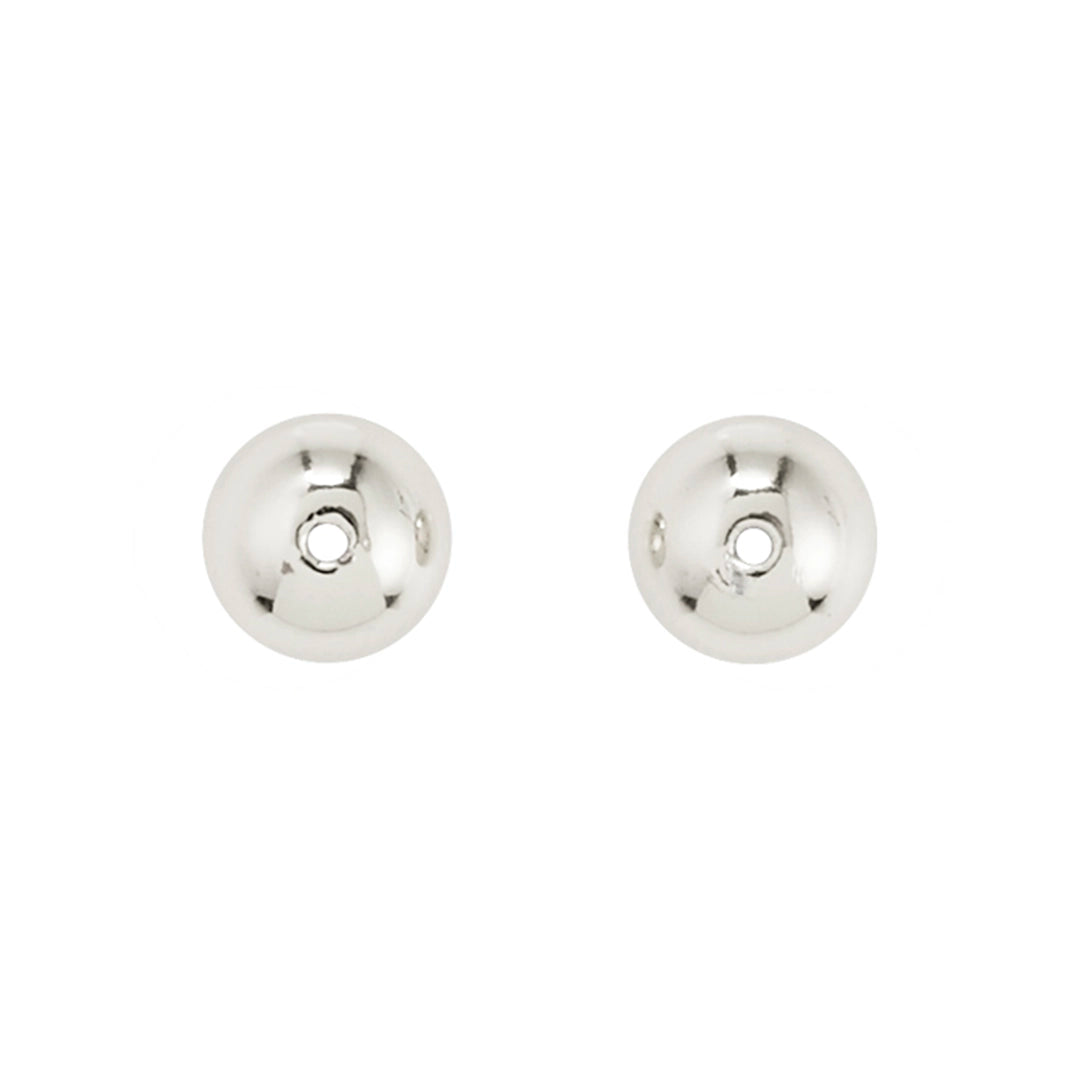Fermoirs plats pour boucles d’oreilles – 7 mm – plaqué argent de Pilgrim