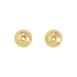 Fermoirs plats pour boucles d’oreilles – 7 mm – plaqué or de Pilgrim
