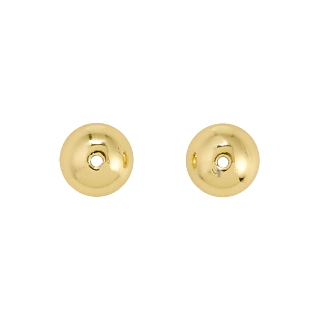Fermoirs plats pour boucles d’oreilles – 7 mm – plaqué or de Pilgrim