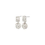 Fire boucles d'oreilles pendentifs cristaux – finition plaquée argent de Pilgrim