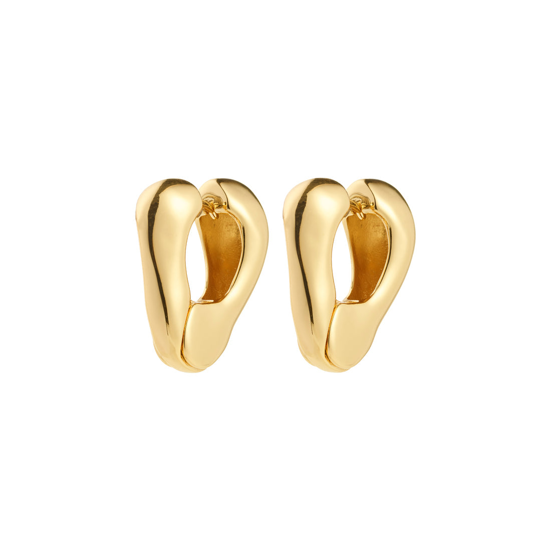 Boucles d’oreilles FREE – finition plaquée or de Pilgrim