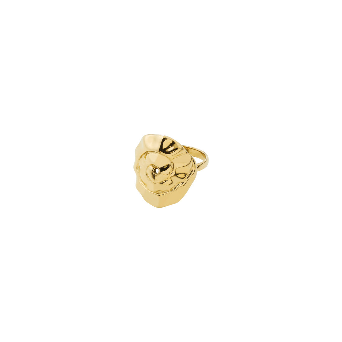 Bague HAZE coquillage – finition plaquée or de Pilgrim