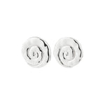 Boucles d’oreilles HAZE coquillage – finition plaquée argent de Pilgrim