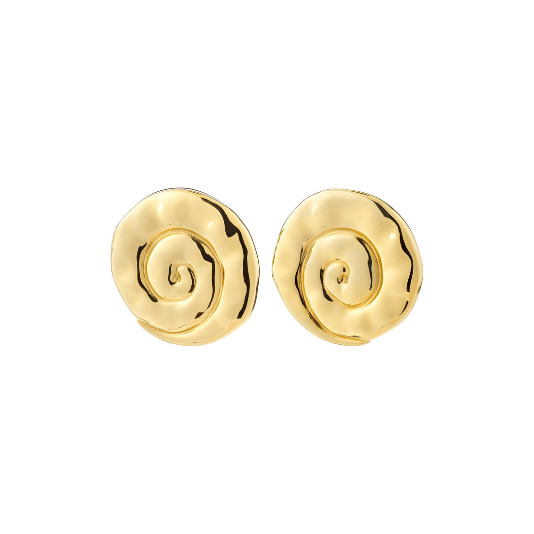 Boucles d’oreilles HAZE coquillage – finition plaquée or de Pilgrim