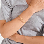 Bracelet HAZE fin – finition plaquée or de Pilgrim, vue 2