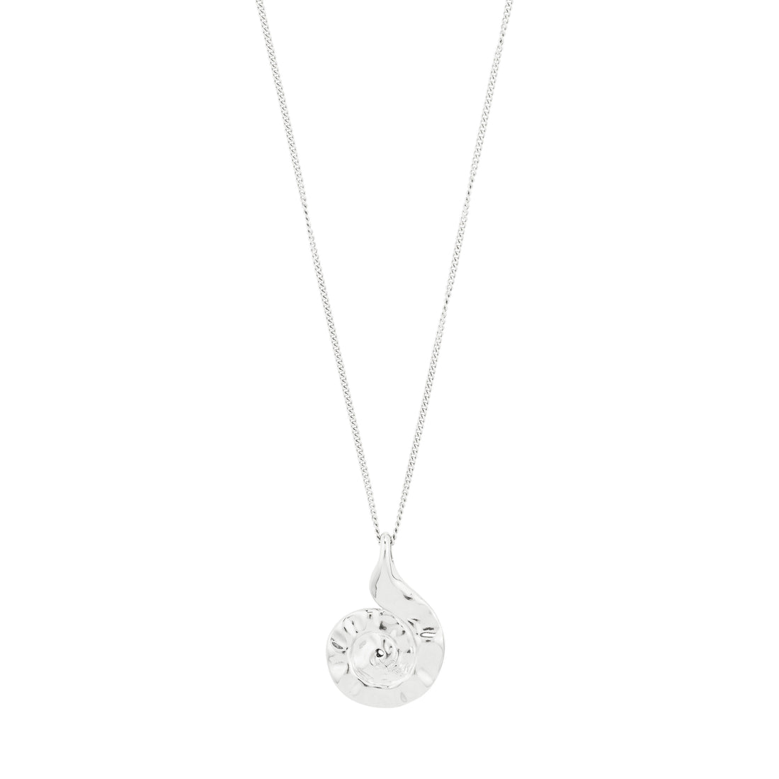 Collier HAZE à pendentif coquillage – finition plaquée argent de Pilgrim