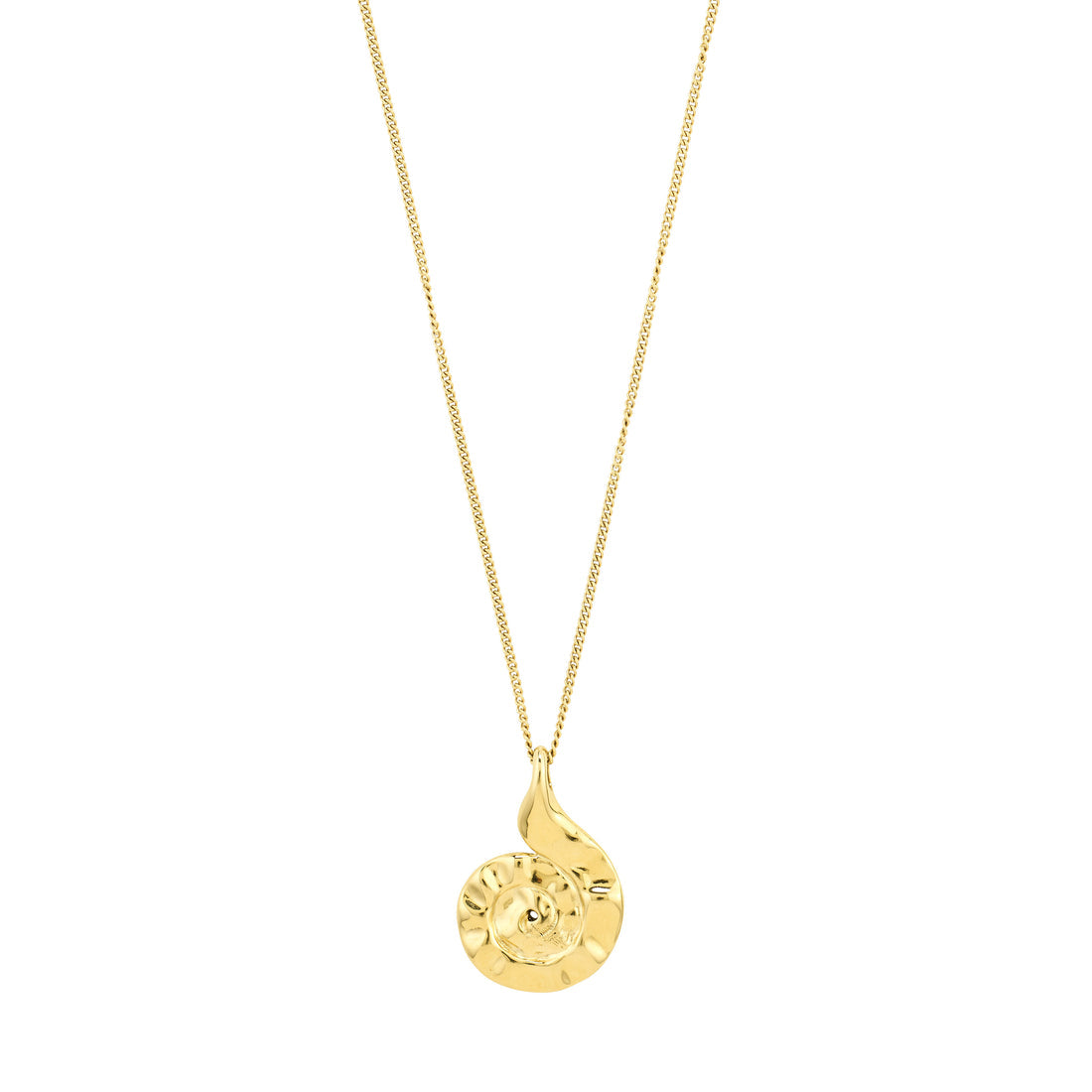 Collier HAZE à pendentif coquillage – finition plaquée or de Pilgrim