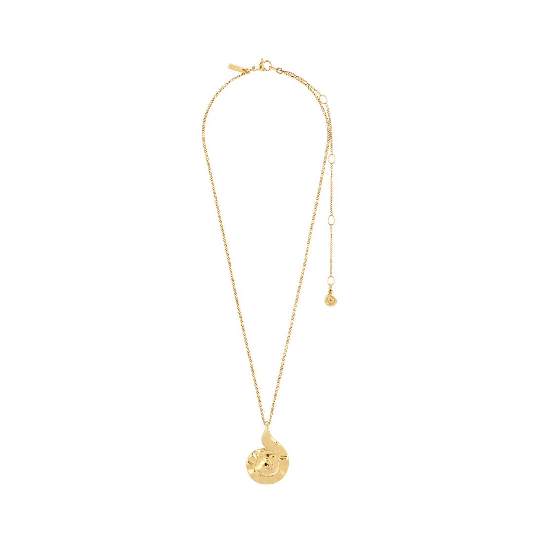Collier HAZE à pendentif coquillage – finition plaquée or de Pilgrim, vue 2
