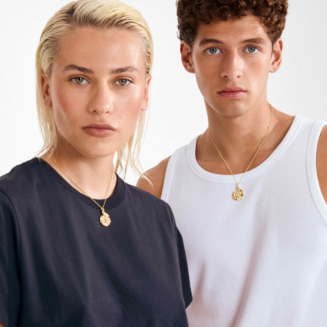 Collier HAZE à pendentif coquillage – finition plaquée or de Pilgrim, vue 3