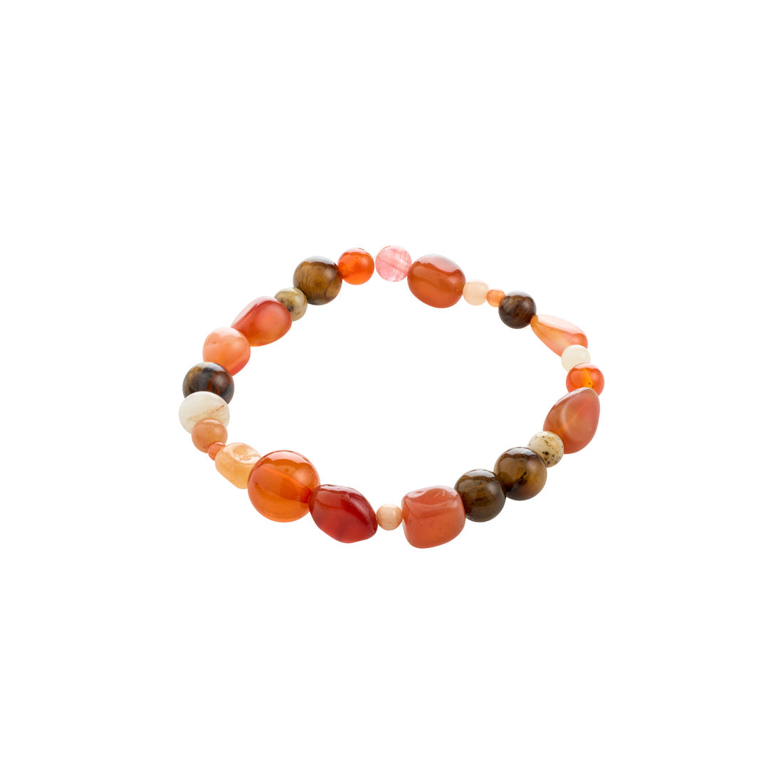 Iris bracelet pierres semi-précieuses rouges – red de Pilgrim