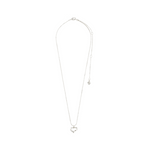 Iris collier pendentif cœur – finition plaquée argent de Pilgrim, vue 2