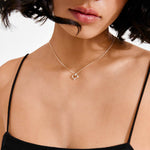 Iris collier pendentif cœur – finition plaquée argent de Pilgrim, vue 3