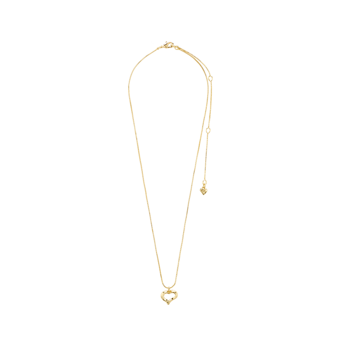 Iris collier pendentif cœur – finition plaquée or de Pilgrim, vue 2
