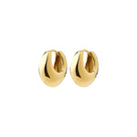 Boucles d'oreilles KAIROA épaisses – finition plaquée or de Pilgrim, vue 1