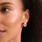 Boucles d'oreilles KAISYN anneaux – finition plaquée argent de Pilgrim, vue 2