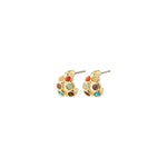 Boucles d'oreilles LONNIE pierres semi-précieuses – finition plaquée or de Pilgrim, vue 1