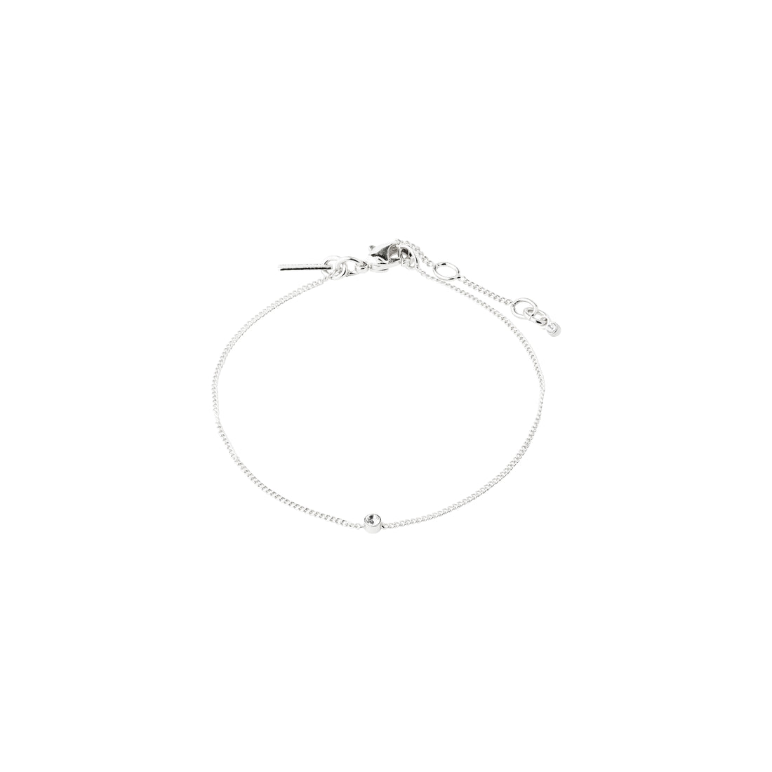 Bracelet LUMI fin cristaux – finition plaquée argent de Pilgrim