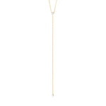 Collier LUMI en y cristaux – finition plaquée or de Pilgrim