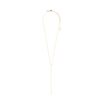 Collier LUMI en y cristaux – finition plaquée or de Pilgrim, vue 2