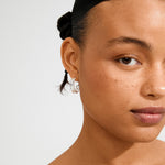 Boucles d’oreilles MAYER – finition plaquée argent de Pilgrim, vue 2