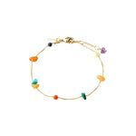 Bracelet NARI pierres semi-précieuses – finition plaquée or de Pilgrim