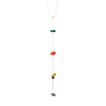 Collier NARI en y pierres semi-précieuses – finition plaquée argent de Pilgrim