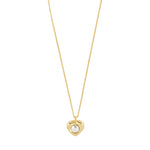Collier NOVA cœur métaux mixte – finition plaquée or de Pilgrim