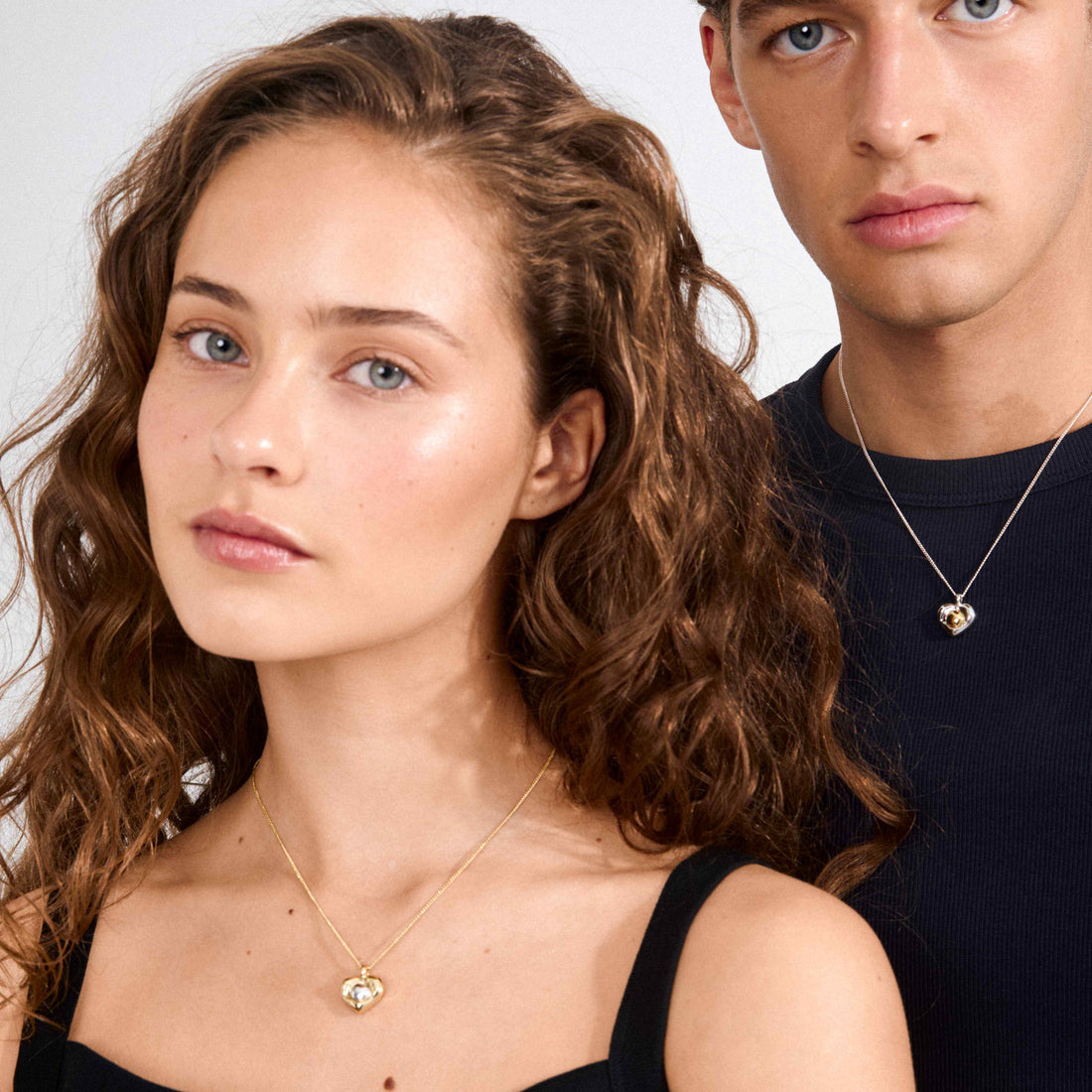 Collier NOVA cœur métaux mixte – finition plaquée or de Pilgrim, vue 3